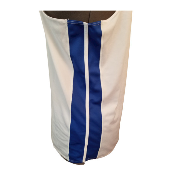 Nike Dri-Fit Sleeveless Men's White Blue Shirt Size Large, Length 28 in‎ - Picture 3 of 6
